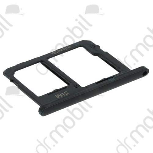 SIM tálca / tartó Samsung Galaxy Tab A 10.5 LTE (2018) SM-T595, GH63-15635A sim és memória kártya tartó fekete